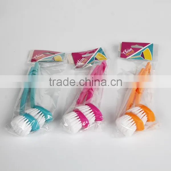 Round Head Kitchen Plastic Pot Cleaning Brush photo-2
