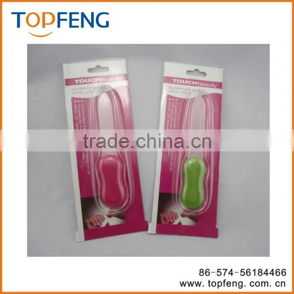 LED Crystal Glass Nail File , LED Nail File