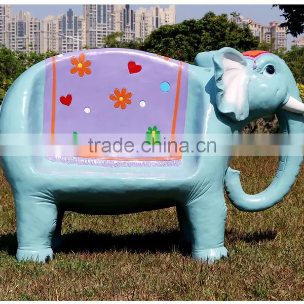 Cartoon Animal Amusement Park Fiberglass Outdoor Chair photo-2