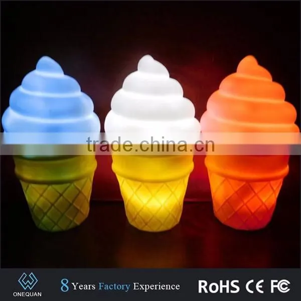 Portable Cute Colorful Ice Cream Night Lights for Baby Night photo-6