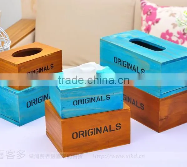 Economic Handmade Wooden Tissue Box photo-2
