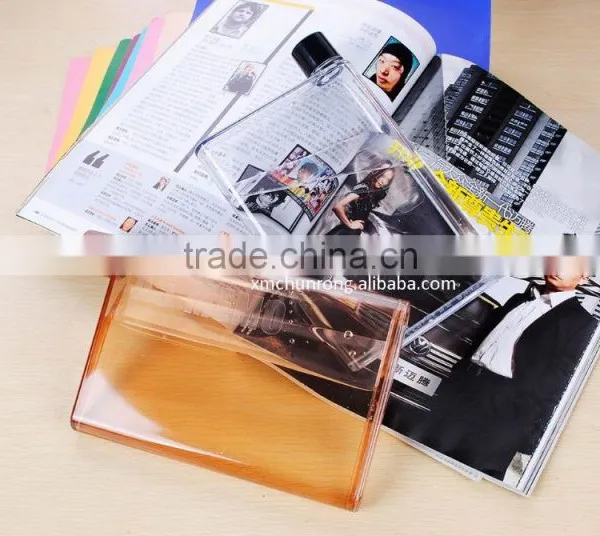 Clear Notebook Shape Plastic Drinking Water Bottle photo-3