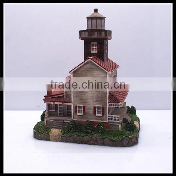 Custom Souvenir 3D Castle Building Model Craft Resin House Building Model Factory photo-5