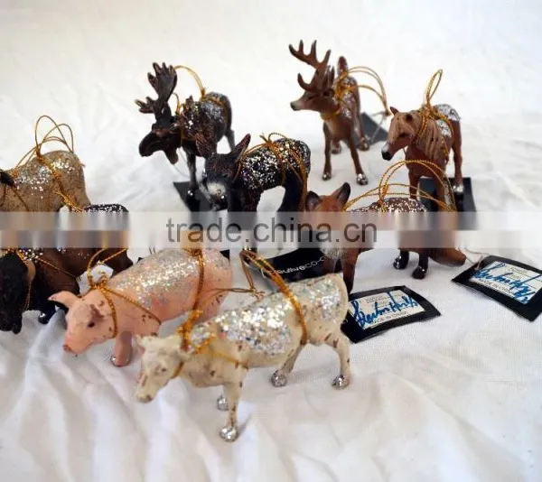 Resin Mini Animal Statue Set Home Decor photo-4