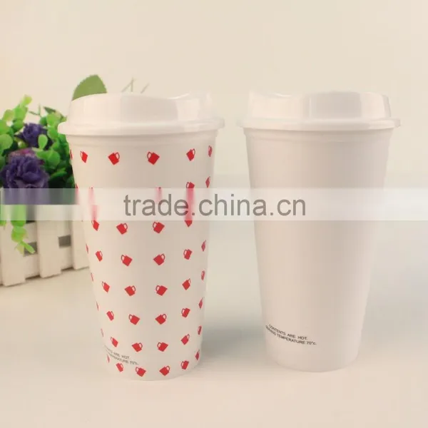 16 Ounce Single Walled Bpa Free Plastic Travel Mug Starbuckss Coffee Mug photo-3