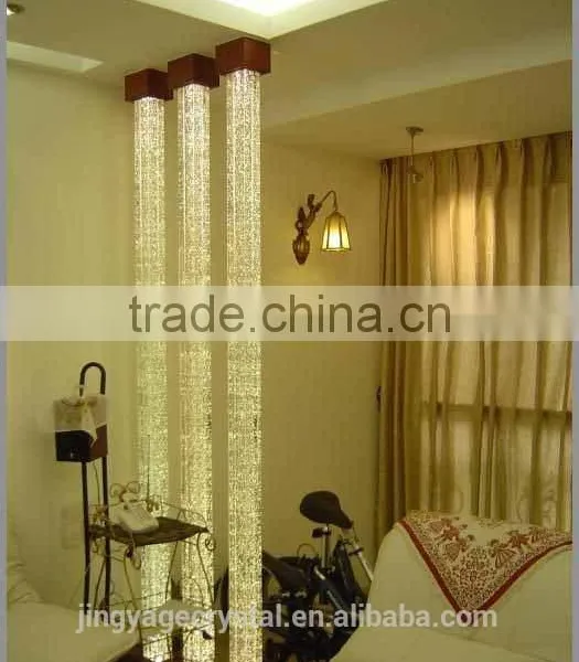 Wholesale Glass Pillars With Colorful Bubble for Partition photo-4