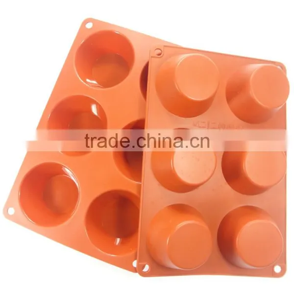 LFGB Certification Wholesale 6 Hole Half Round Shape Silicone Cake Mold / Jelly Pudding Mold Soap Chocolate Molds photo-5