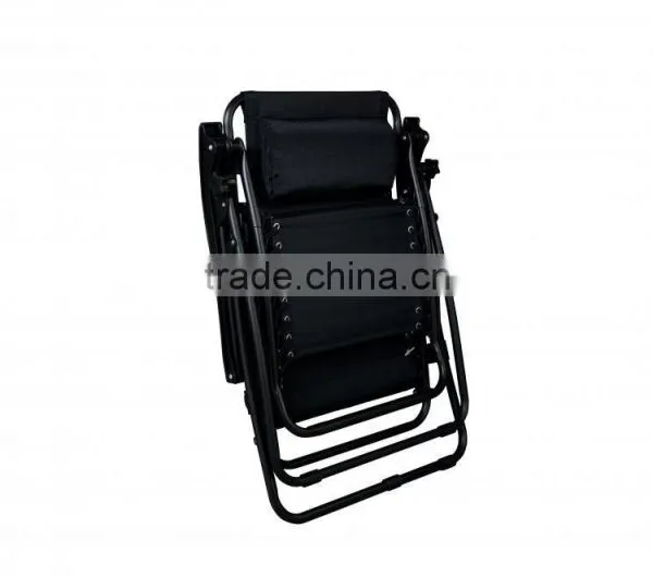 2 Pack Garden Folding Black Infinity Zero Gravity Lounge Chair photo-6