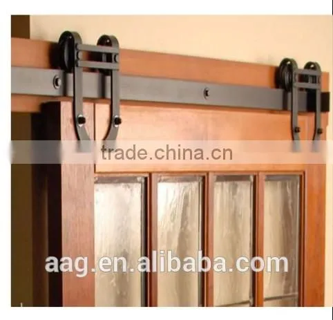 Factory Supply Fashional Waterproof Track And Roller Wheels Stop Guide For Sliding Wooden Door photo-2