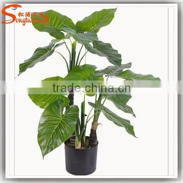 Indoor & Outdoor Artificial Big Green Leaves Artificial Plant photo-2