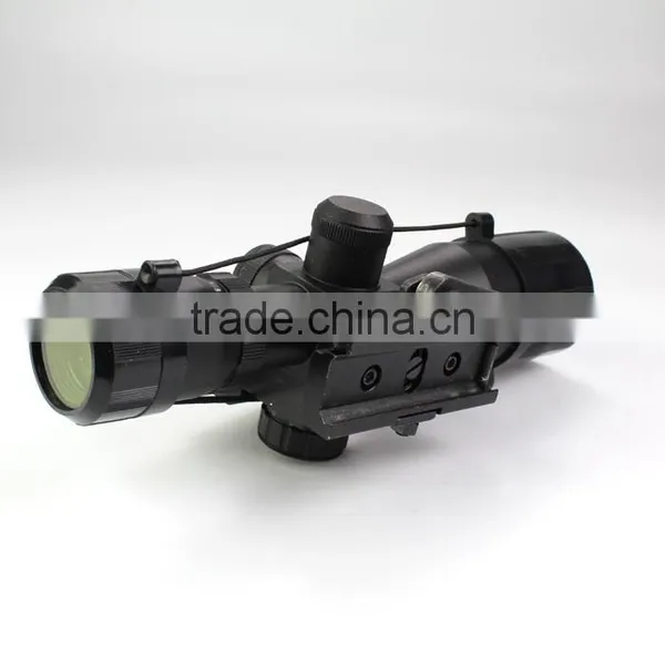 Compact 2.5-10X40 Rifle Scope Red Green Mil-Dot Reticle With Side Attached Green Laser Sight Scope With Quick Release Mount photo-6