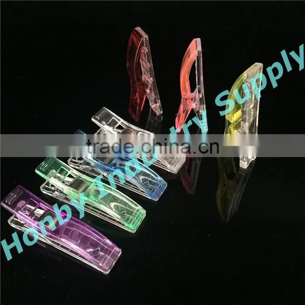 Patchwork 55mm Plastic Spring Fabric Clip for Quilt Basting Sewing Dressmaking photo-4