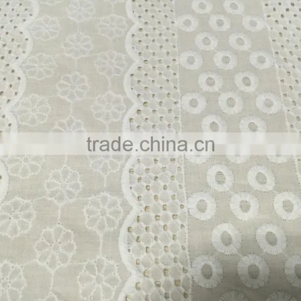 Cotton Cutout Embroidery Design Lace Fabric photo-2