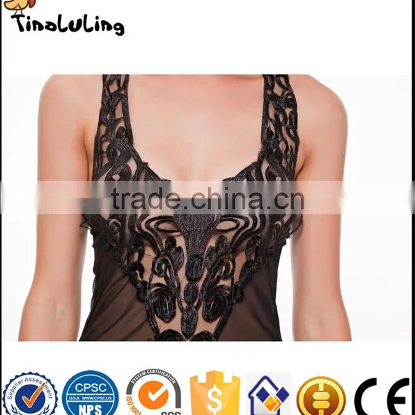 Hot Selling Lingerie Manufacture Newest Fashion Sexy White Transparent Lace Piece Underwear photo-3