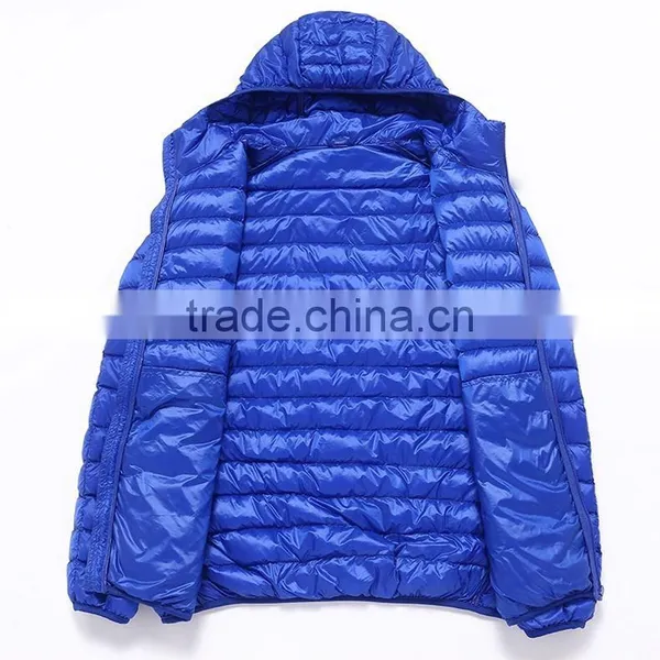 H1005 Mens Fashion Hooded Ultralight Down Jacket photo-4