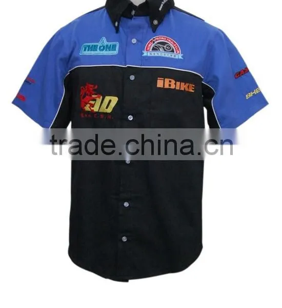 Turn-down Collar Shirt ActivityTeam Shirt Embroider Logo Shirt photo-2
