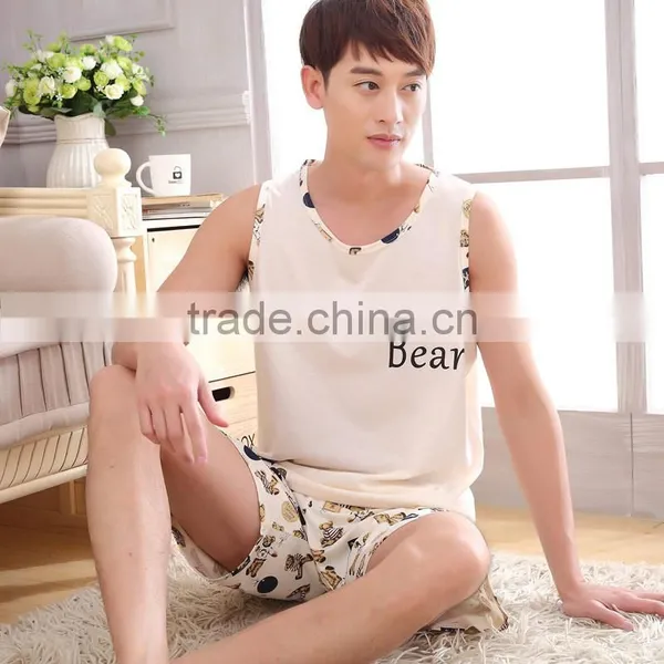 Summer Cartoon Style Fashion Casual Comfortable Couple Pajamas photo-4