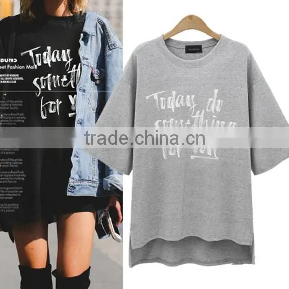Europe and the United States Big Yards Loose Thin Half Sleeve Shirt Fat Younger Sister photo-2