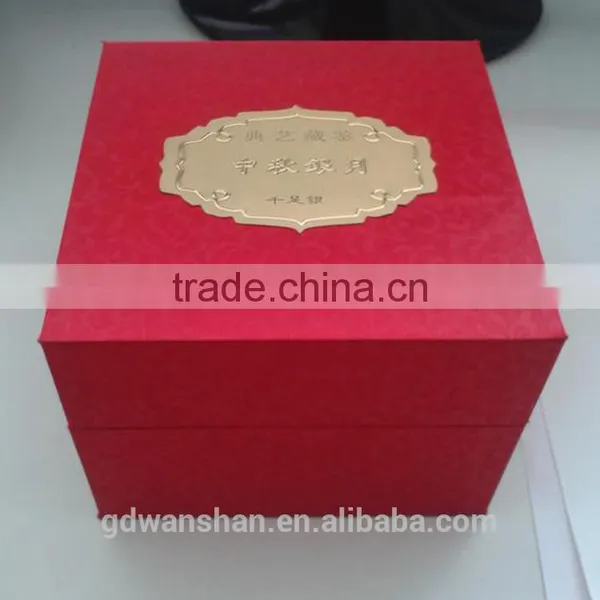 Dongguan Printing Factory Hardcover Book Binding Textile Fabric Cloth for Moon Cake Box Material photo-5