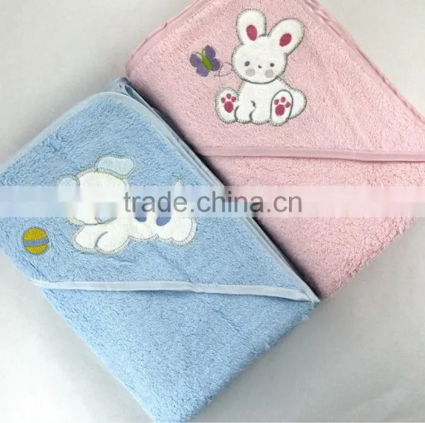 Knitted Bamboo Fiber Baby Hooded Towels photo-2
