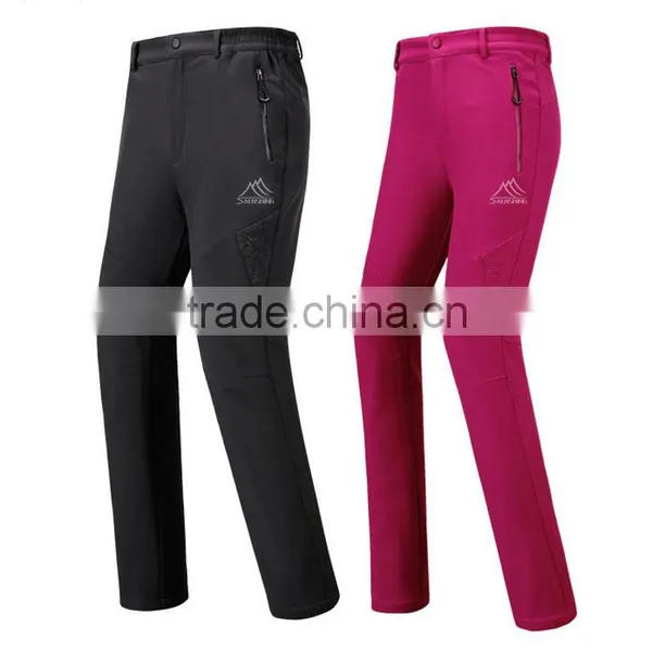 Soft Shell Men and Women Hiking Pants With Polar Fleece Lining photo-5