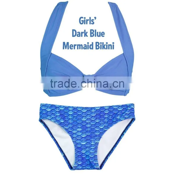 Women Swimwear Fishscales Mermaid Beachwear Bikini