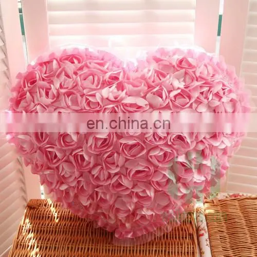 HI CE Latest Valentine's Day Gift Red Rose Silk Fabric Heart-shaped Wedding Stage Decoration With Flowers photo-4