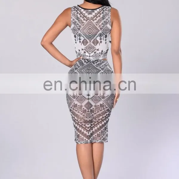 Hot Sale in Europe Bikini Ladies Sexy Grenadine Beach Dress Printing Beachwear photo-5