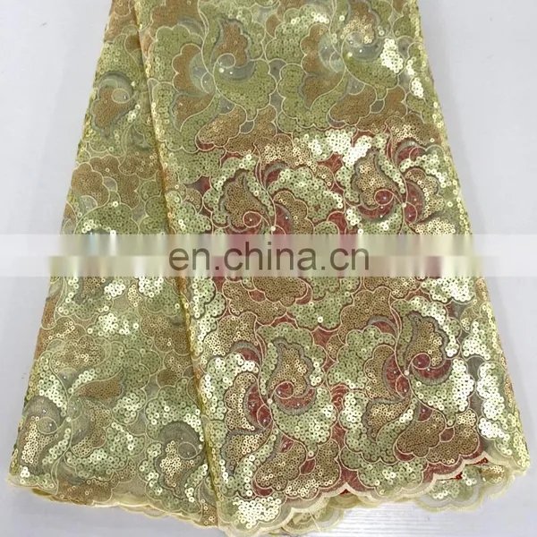 Newest Fashion Lace Designs for Party Wedding Dress African Organza Lace Fabrics Textile Embroidery Beige Punjabi Women Fabrics photo-3