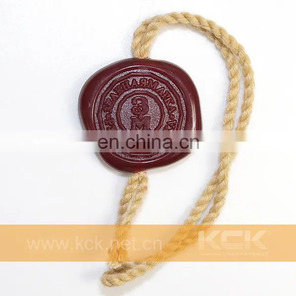 Wax Effcet Seal Tag with Cotton string