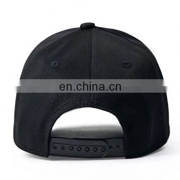 Daijun New Design OEM Hot Sale 100%polyester Grey Plastic Buckle Patch Men Custom Flat Brim Unstructured 6 Panel Hat photo-3