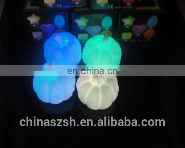 Plastic LED Glowing Flashing Pumpkin Lights for Halloween photo-6
