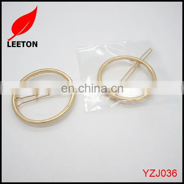 Factory Supply Fancy Metal Round Hair Clip for Women photo-6