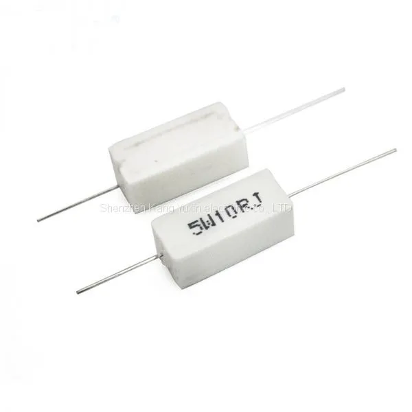 Fake Load Cement Resistors 5W 10 Ohm 10R Cement Resistance Good Heat Resistance and High Load Power photo-2