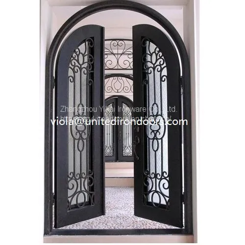 #001 Luxury Custom Wrought Iron Door