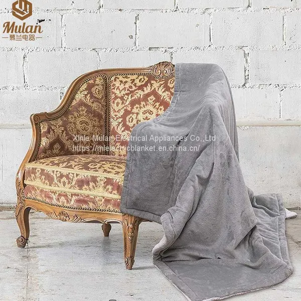 New Controller Electric Blanket, Heated Throw Flannel Over Blanket photo-2