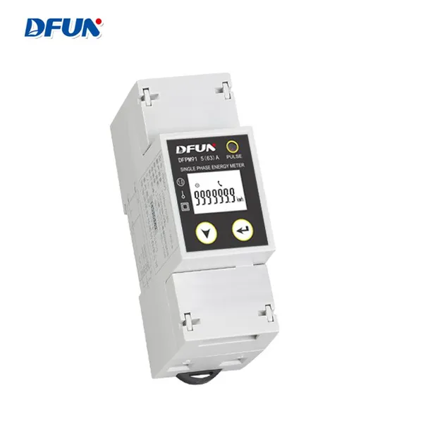 DFUN DFPM91 Дин-рейковый умный цифровой счетчик электроэнергии однофазный 5(63)А