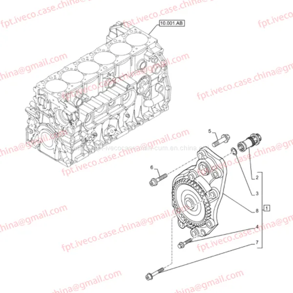 FPT IVECO CASE Cursor9 Euro 6 F2CFE612 A/B/D F2CFE614A*B041/F2CGE614F*V004 5802431166 Oil Pump 504127258 504131225 504201930 5801608329 photo-4