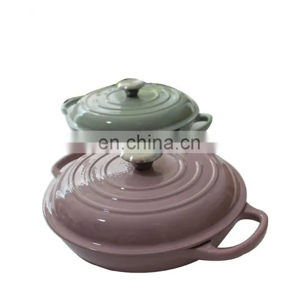 Cast Iron Kitchenware Enamel Nonstick Shallow Casserole photo-4
