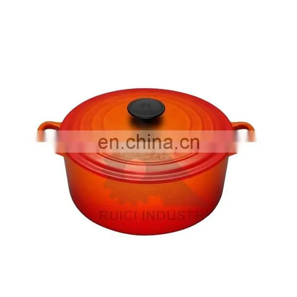 Hot Sale Safety Eco-friendly Round Red Cast Iron Enamel Casserole photo-4