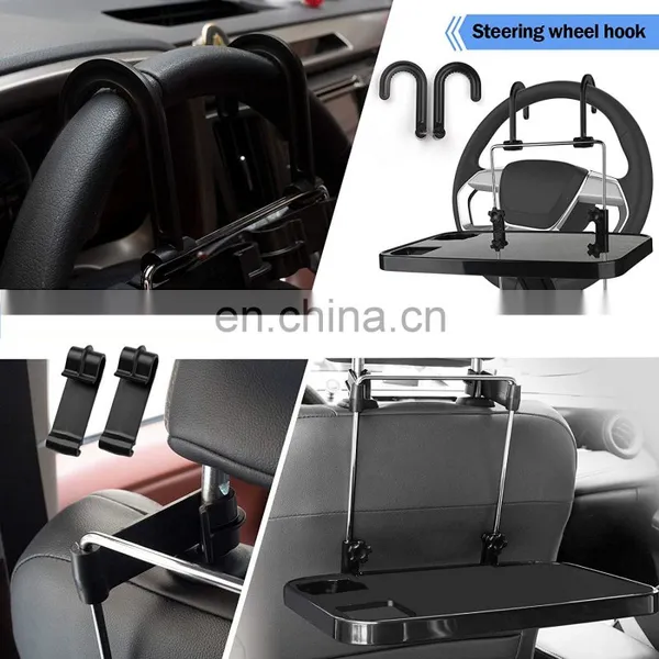2021 New Third Generation Car Steering Wheel Seat Tray for Writing Laptop Dining Food Drink Work Car Computer Fold-able Desk photo-5