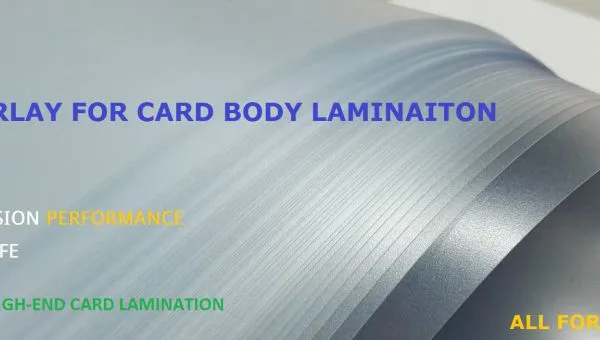 0.04mm 0.05mm 0.06mm Pvc Overlay Sheet Roll for Smart Card Production