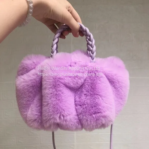011 New Autumn and Winter Plush Bag Lady Handbag Clouds Cute Temperament Commuter Boudoir Bag photo-5