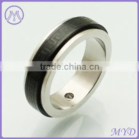WCA Certificate Factory High Quality Stainless Steel Wide Band Finger Ring photo-5