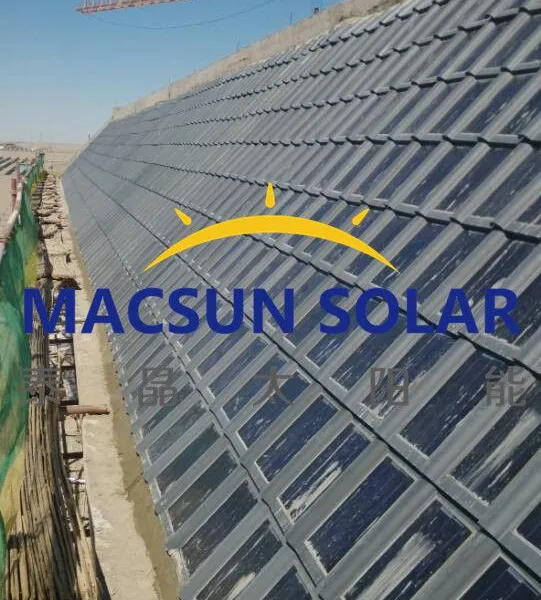 30W Double-Glass Triple-Arch CIGS Thin Film Solar Tiles photo-4