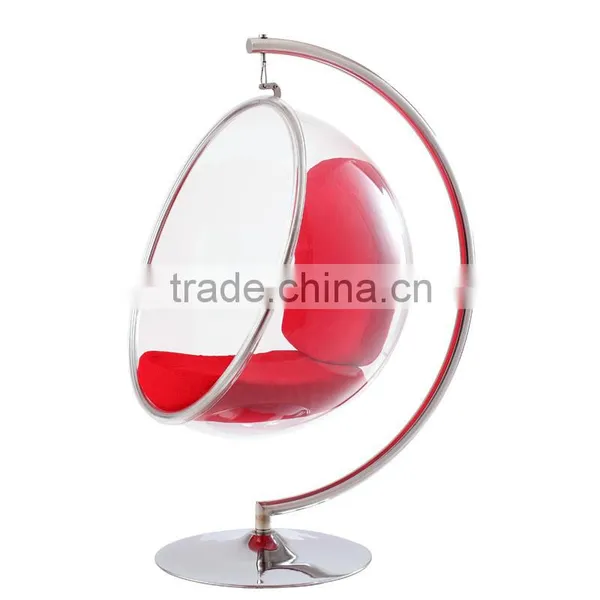 Rocking Transparent Acrylic Chair With Stand