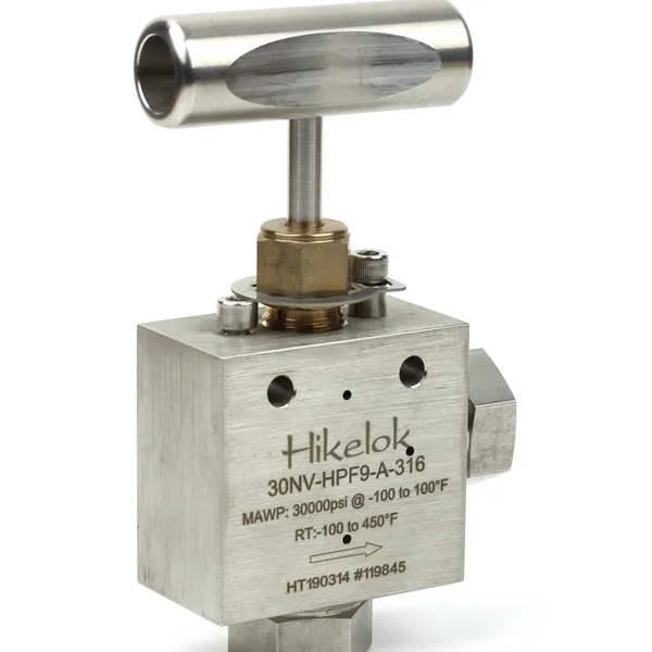 Ультравысокое давление 30000 psi автоклав HiP типа Butech из нержавеющей стали, игольчатый клапан ВД 1/4'' 3/8''