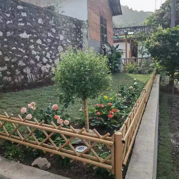 Decorative Imitation Bamboo Partition Fence for Courtyard and Garden Bounding
