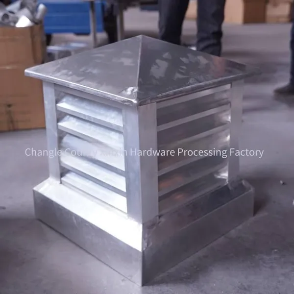 Aluminum Alloy Louver Chimney Caps for Roofs, Metal Ventilation Caps, and Building Exhaust Air Caps photo-2