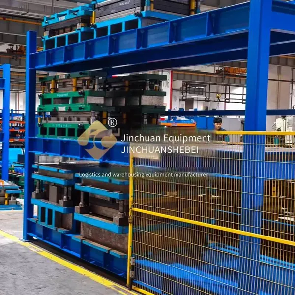 jinchuan non-standard steel mold shelves, heavy-duty load-bearing, precise positioning, scratch and damage prevention, high-density storage